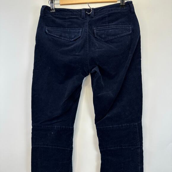 Lauren Ralph Lauren Active Navy Blue Corduroy Slim Mid Rise Pants Womens Size 2 - Picture 6 of 16